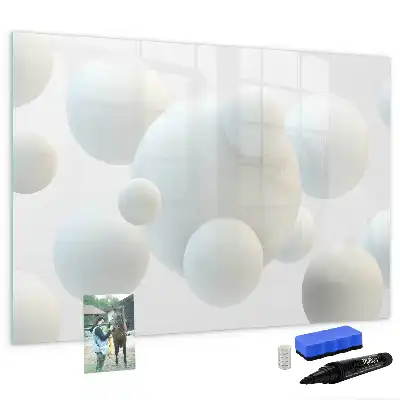 Magnetisch glazen schrijfbord met abstracte sfeeropdruk