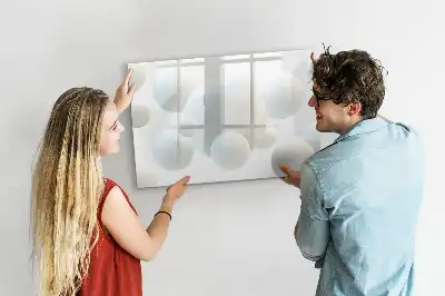 Magnetisch glazen schrijfbord met abstracte sfeeropdruk