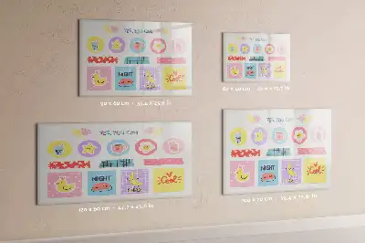 Magnetisch glazen schoolplanner voor notities en foto's