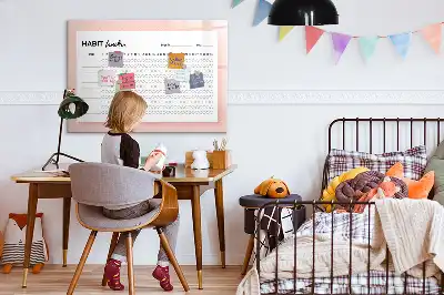 Glazen magneetbord voor gewoontes beschrijfbaar designbord
