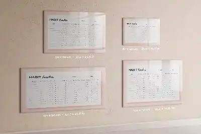 Glazen magneetbord voor gewoontes beschrijfbaar designbord