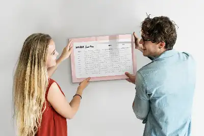 Glazen magneetbord voor gewoontes beschrijfbaar designbord
