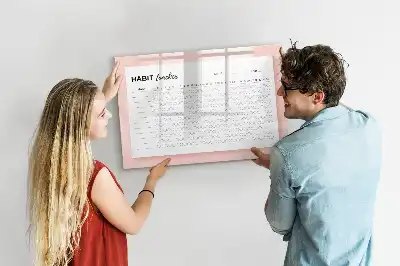 Glazen magneetbord voor gewoontes beschrijfbaar designbord