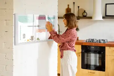 Beschrijfbaar glazen magneetbord met verlanglijstje design