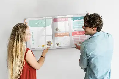 Beschrijfbaar glazen magneetbord met verlanglijstje design