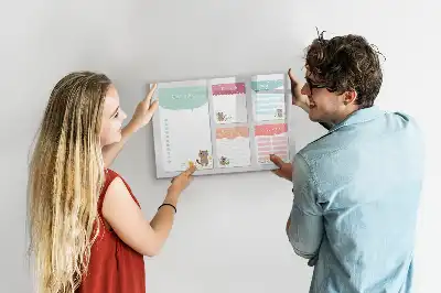 Beschrijfbaar glazen magneetbord met verlanglijstje design