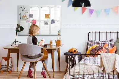 Beschrijfbaar glazen magneetbord handige weekplanner met stijlvol design