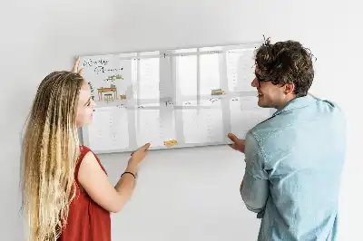 Beschrijfbaar glazen magneetbord handige weekplanner met stijlvol design