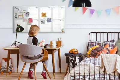 Beschrijfbaar glazen magneetbord handige weekplanner met stijlvol design