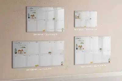 Beschrijfbaar glazen magneetbord handige weekplanner met stijlvol design