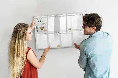 Beschrijfbaar glazen magneetbord handige weekplanner met stijlvol design