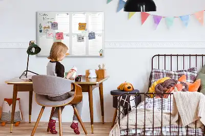Beschrijfbaar glazen magneetbord handige weekplanner met stijlvol design