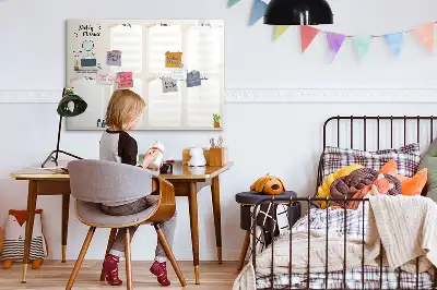 Magnetisch glazen weekplanner voor notities en foto's