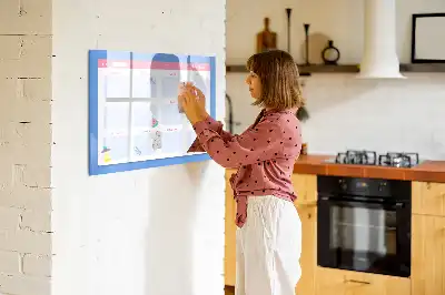 Magnetisch glazen maandplanner schrijfbord voor notities en foto's