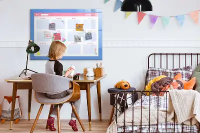 Magnetisch glazen maandplanner schrijfbord voor notities en foto's