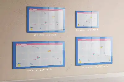 Magnetisch glazen maandplanner schrijfbord voor notities en foto's