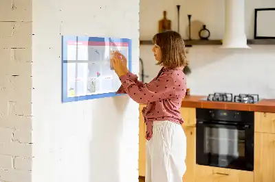 Magnetisch glazen maandplanner schrijfbord voor notities en foto's