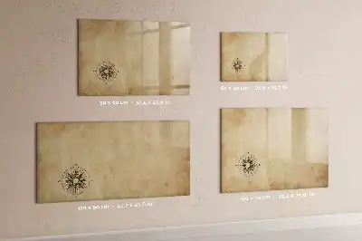 Beschrijfbaar glazen magneetbord met design
