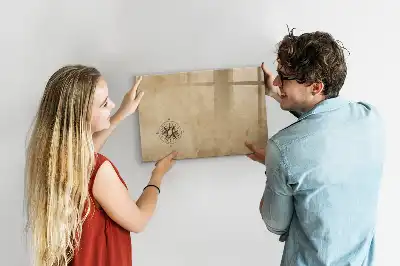Beschrijfbaar glazen magneetbord met design