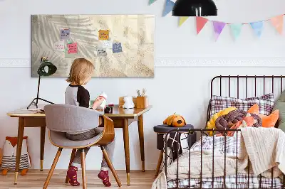 Beschrijfbaar glazen magneetbord met design Schaduw op het zand