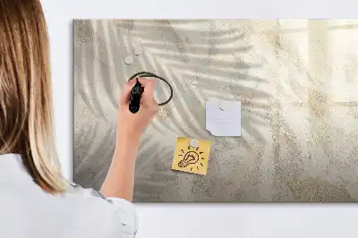 Beschrijfbaar glazen magneetbord met design Schaduw op het zand