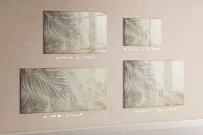 Beschrijfbaar glazen magneetbord met design Schaduw op het zand