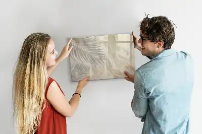 Beschrijfbaar glazen magneetbord met design Schaduw op het zand