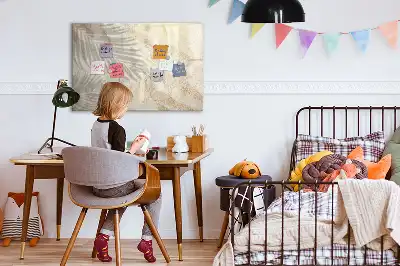 Beschrijfbaar glazen magneetbord met design Schaduw op het zand