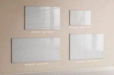 Magnetisch glazen memobord met houten panelenpatroon