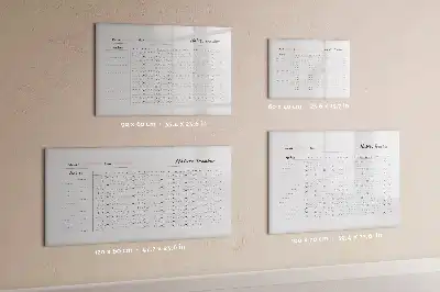 Glazen magneetbord beschrijfbare gewoonte-tracker met design