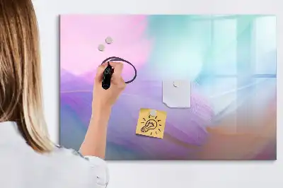 Magnetisch glazen schrijfbord voor notities en foto's met kleurrijke pennen