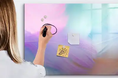 Magnetisch glazen schrijfbord voor notities en foto's met kleurrijke pennen