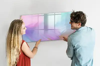 Magnetisch glazen schrijfbord voor notities en foto's met kleurrijke pennen