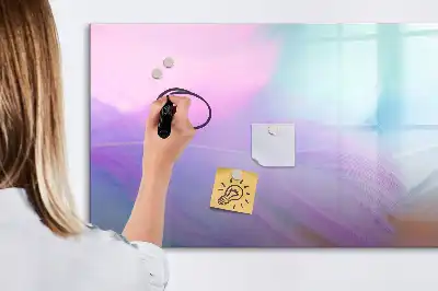 Magnetisch glazen schrijfbord voor notities en foto's met kleurrijke pennen
