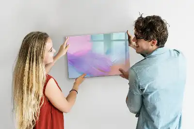 Magnetisch glazen schrijfbord voor notities en foto's met kleurrijke pennen