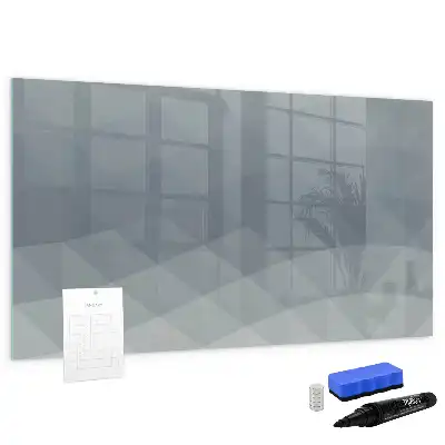Magnetisch glazen schrijfbord voor notities en foto's uitvoering Golven