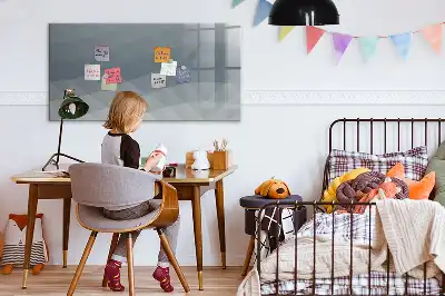 Magnetisch glazen schrijfbord voor notities en foto's uitvoering Golven