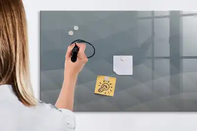 Magnetisch glazen schrijfbord voor notities en foto's uitvoering Golven