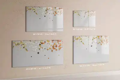 Magnetisch glazen schrijfbord met sterrenprint