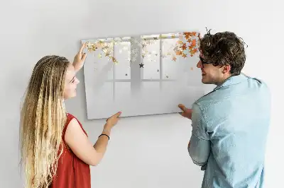 Magnetisch glazen schrijfbord met sterrenprint