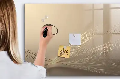 Magnetisch glazen schrijfbord uitvoering abstract licht