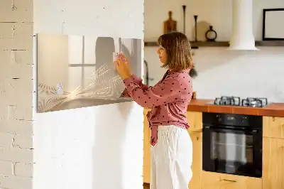 Magnetisch glazen schrijfbord uitvoering abstract licht