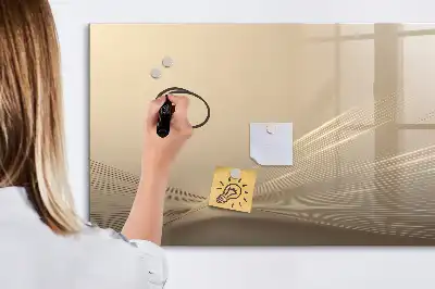 Magnetisch glazen schrijfbord uitvoering abstract licht