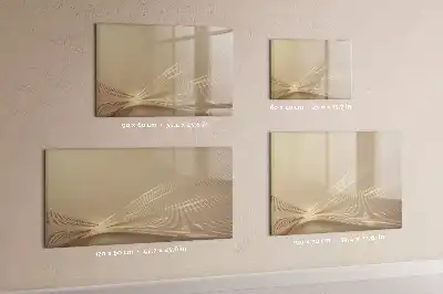 Magnetisch glazen schrijfbord uitvoering abstract licht
