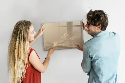 Magnetisch glazen schrijfbord uitvoering abstract licht