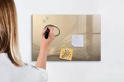 Magnetisch glazen schrijfbord uitvoering abstract licht