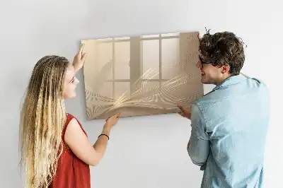 Magnetisch glazen schrijfbord uitvoering abstract licht