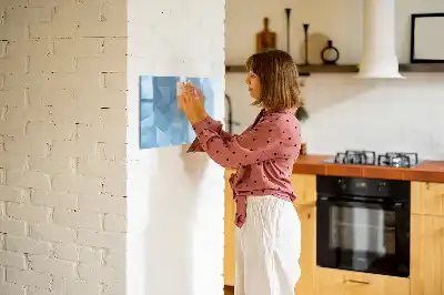 Magnetisch glazen schrijfbord met abstractie in driehoeksvorm