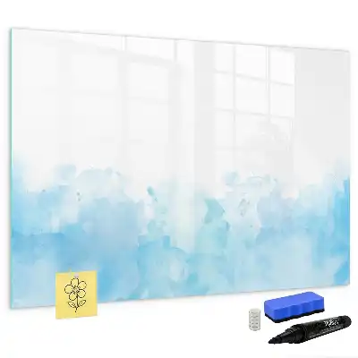 Beschrijfbaar glazen magneetbord met design geschilderde vlekken