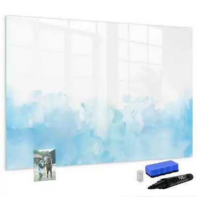 Beschrijfbaar glazen magneetbord met design geschilderde vlekken